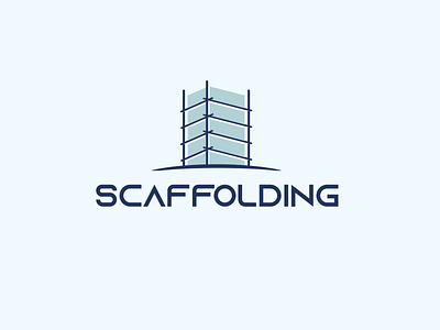 Scaffolding Logo Design (unused) branding build logo building business logo logo logo design scaffolding