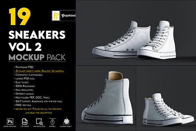 Sneakers vol 2 Mockup active background canvas casual classic clothing exercise extreme footwear model sneaker sneaker mockup sneaker mockups sneakers vol 2 mockup tennis