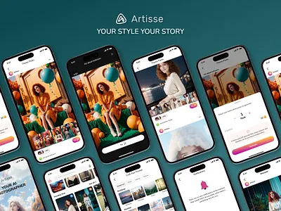 Artisse AI - With the new look ai app basket branding carousel clean counter design fullscreen generate generation info minimal mobile mobile app more photo ui ux ux design