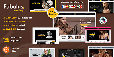 Fabulus - PrestaShop Multi-Purpose Theme opencart prestashop shopify woocommerce wordpress