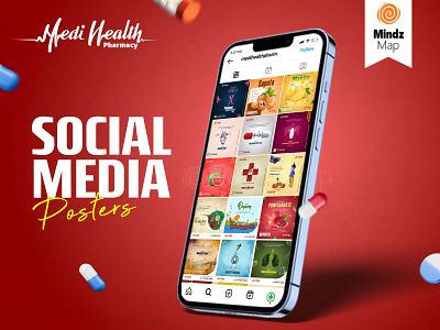 Medi Health Pharmacy | Social Media Poster Design 3d animation branding graphic design logo motion graphics ui