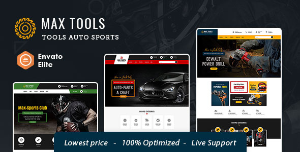 MaxTools - OpenCart Theme for Multi-Purpose Industrial Tools, Sp opencart prestashop shopify woocommerce wordpress
