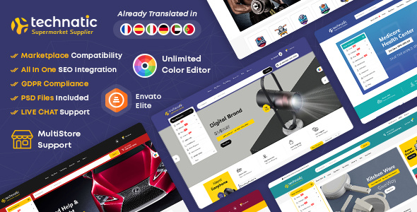 Technatic - Mega Electronics, Gadgets & Daily Lifestyle PrestaSh opencart prestashop shopify woocommerce wordpress