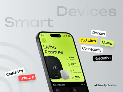 Smart Home Device Manager - Intuitive App Design app app design bright control cool device device manager home illustration living manage minimal design mobile mockup modern smart smart home uiux user centric user interface