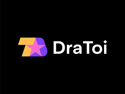 Dratoi logo design ecommerce graphic design logo ideas logo inspirations print star symbol typography