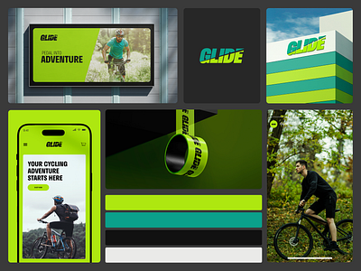 GLIDE - CYCLE branding cycle cycle adventure cycle brand cycle company fitness brand logo creation