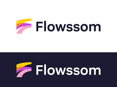Flowssom logo design branding ecommerce ui