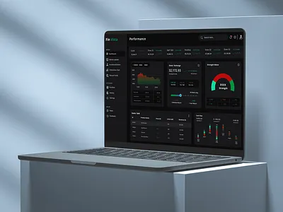 Fin Vista Stock Market Dashboard branding graphic design ui