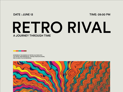 Retro Rival | Poster Design illustration poster poster design retro retroposter typography