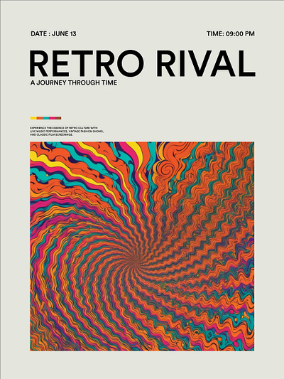 Retro Rival | Poster Design illustration poster poster design retro retroposter typography