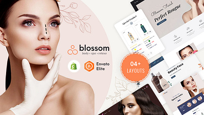 Blossom - Multi-Purpose Beauty Cosmetics Spa Herbal Theme opencart prestashop shopify woocommerce wordpress