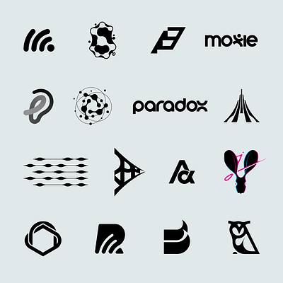 A few new logo symbols concept geometric letter logo simple symbols wordmark
