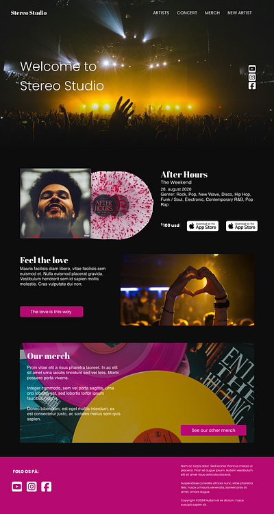 Stereo Studio design graphic design ui ux web webdesign