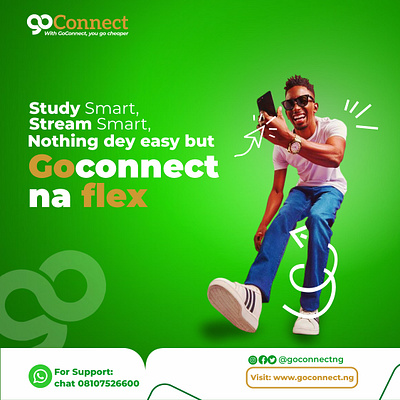 Creative For Goconncet Flex Ads branding graphic design