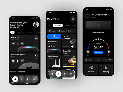 Smart Home Mobile App by Sahil Dobariya on Dribbble
