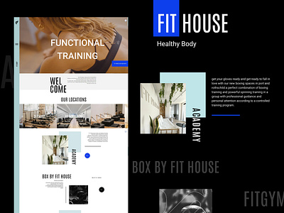 Fit House - Fitness Website branding clean design fitness fitness website home fitness modern new ui web design website
