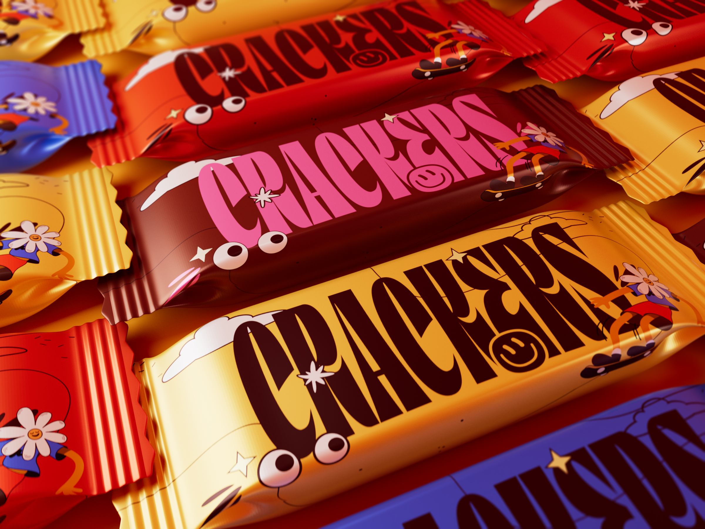 Example of Food Packaging Design (Up To 4 Flavors)