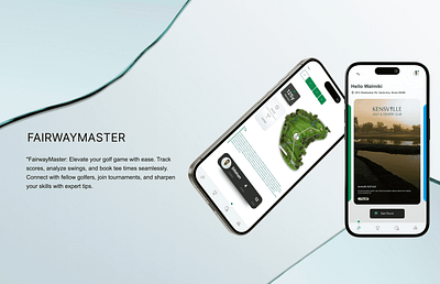 Fairway Master: Elevate your golf game Design by Nevina Infotech 3d animation design fairwaymaster golf golf app graphic design mobile app ui