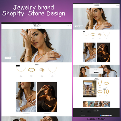 Jewelry Brand Shopify Store Design | Shopify Expert product page design