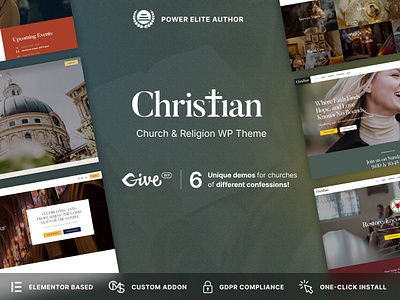 Christian - Church WordPress Theme church churchdesign cmsmasters cmsmastersdesign elementor envato modernchurchdesign religion religionwordpress themeforest webdesign websitebuilder websitedesign wordpress