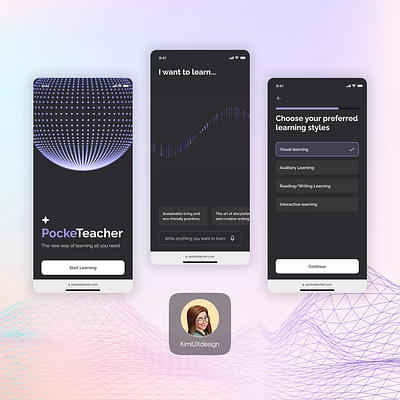 PockeTeacher ai appdesign course ios iosapp ui ux uxdesign uxui