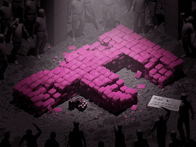 3D Alphabet | Alena Giliazieva 3d alphabet cg cinema4d design fightclub film illustration movies pink render rozov soap type visualisation wnbl