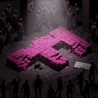 3D Alphabet | Alena Giliazieva 3d alphabet cg cinema4d design fightclub film illustration movies pink render rozov soap type visualisation wnbl