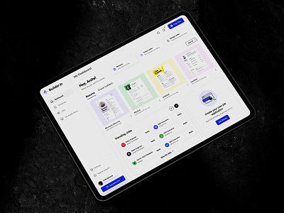 Builder agency branding builder clean cv maker dashboard design landing page product product design resume resume builder typography ui ui ux user experience ux web web app web app design