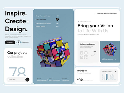 Design studio web case study creative design figma inspiration landing studio ui ux vision web