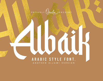 FREE | Albaik - Arabic Style Font advertising arabic font branding graphic design islamic font logo logo font logotype product packaging ramadhan font social media posts typography web font