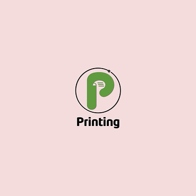Letter P printing logo letter p logo logo design note p logo p print paper logo print agency print logo printing logo typography