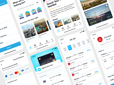 Traveling app app for tours booking card details page flights booking mobile app design traveling app ui ui ux