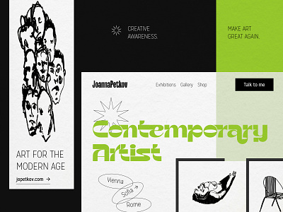 Portfolio website art art design graphic design minimal modern portfolio ui web website
