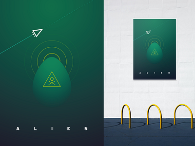 Alien alien cosmos design film horror illustration minimalist movie poster sciencefiction sf space vector