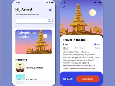 KHB - Nyepi day apps art design bali branding first design flat design karyaharibesar mobile mobileapps travel app ui ux