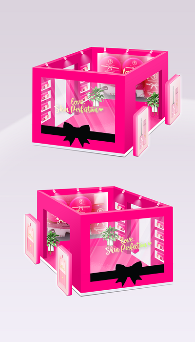 Beauty Product 3D Booth Design