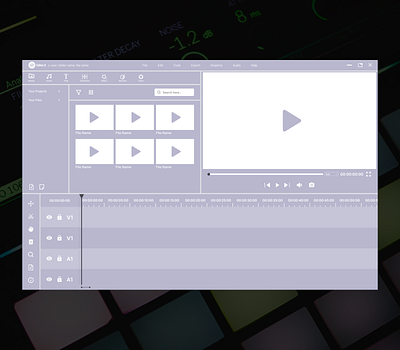 EditorX Video Editing Software Wireframe Design web design