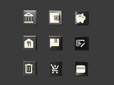 3D Finance Icons 3d app icons bank branding design feedback finance fintech graphic design icon set icons illustration money shopping spline ui wallet