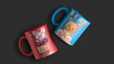 Mug Design & Mockup | Designed By octalfox graphic design logo