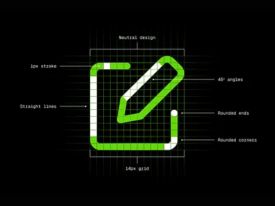 Anatomy of an Icon - Core Line design flat icons illustration illustrator interface minimal process streamline streamlinehq ui vector web