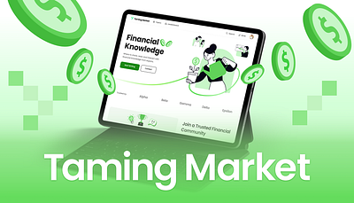 Taming Market - Financial Social Network micro blogging social network swiss design swiss style ui ui design ui ux ux ux design web design website design