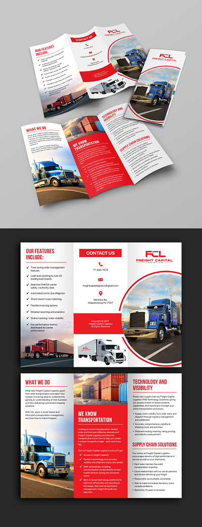 Freight Capital Tri-fold Brochure Design