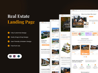 Real Estate Website UI Design. app app design graphic design homesearch landing page landing page design real estate real estate website realestatetech responsivedesign ui ui design userexperience userinterface ux ux design uxdesign web design webdesign website design