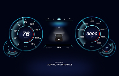 Daily UI #034 - Automotive Interface automotive interface car dashboard car interface daily ui 034 dailyui design ui