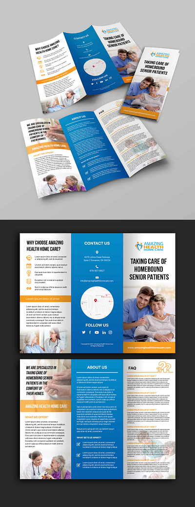 Home Care Tri-fold Brochure Design