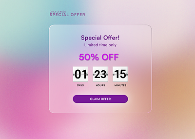 Daily UI #036 - Special Offer app countdown daily ui 036 dailyui design special offer ui