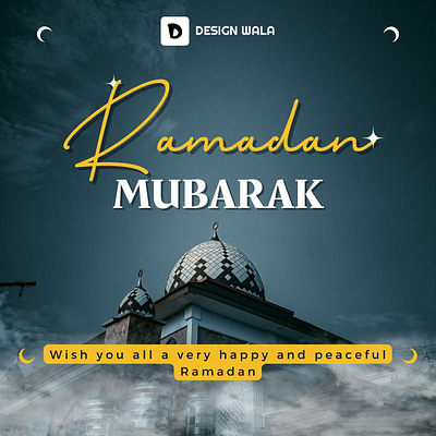 Ramadan Mubarak✨🌙 desiging design design wala graphic graphic design post design ramadan ramadan mubarak ramzan ramzan mubarak social media post