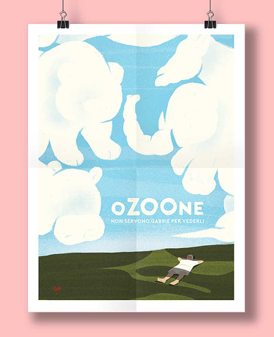 Ozoone animals illustration illustrator illustrazione love poster sky zoo