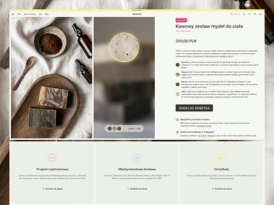MAMYDŁO e-commerce website (shopping cart) 2024 design e commerce landing page logo shopping cart soap ui ux webdesign webpage website