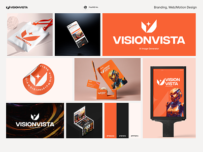 Vision Vista - Branding ai brand brand identity branding graphic design image logo logo design modern motion graphics ui ux